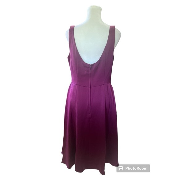 DAVID'S BRIDAL‎ crepe-back satin scoop tank short bridesmaid dress Size 10 NWT - Picture 3 of 6